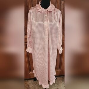 Amanda Stewart Pink Gingham Night Gown